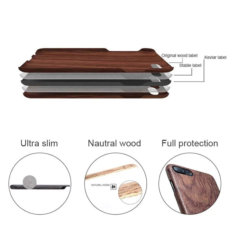 Wooden Rosewood Ultra Thin Iphone Case