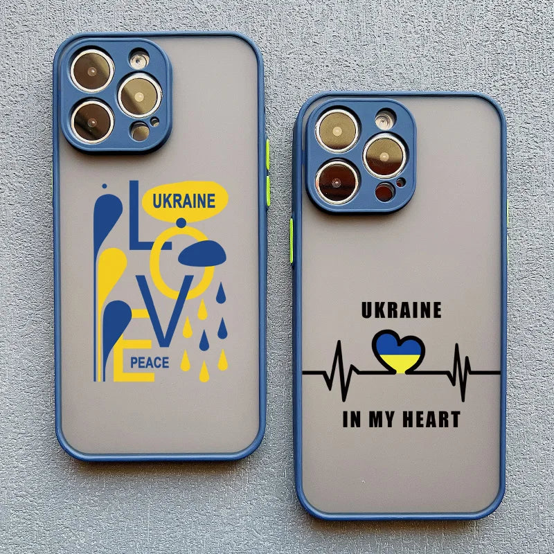 Ukraine Map Flag Love IPhone Case