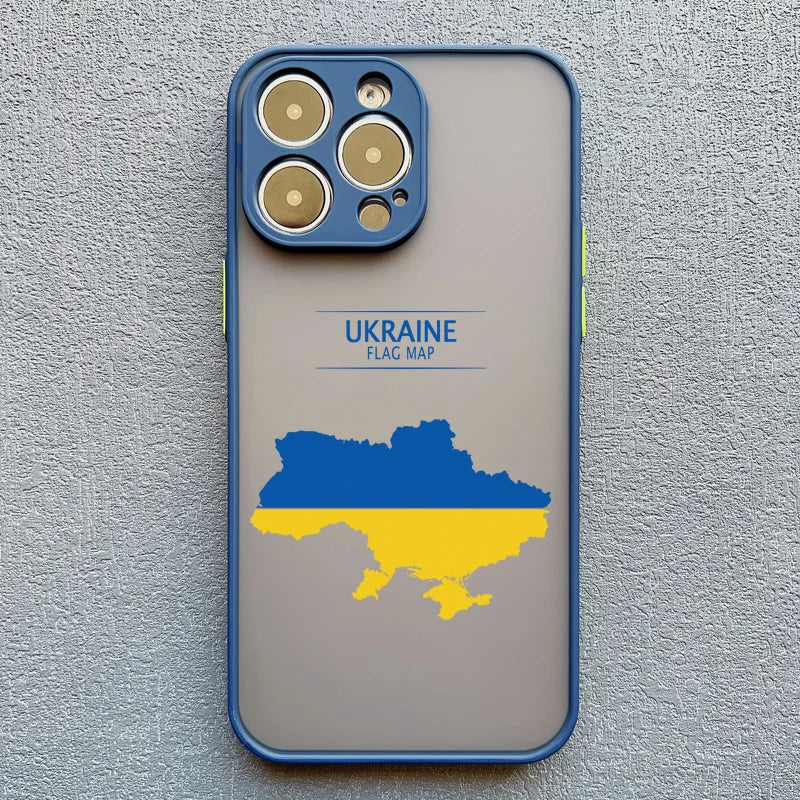 Ukraine Map Flag Love IPhone Case