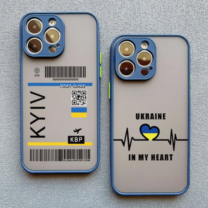 Ukraine Map Flag Love IPhone Case