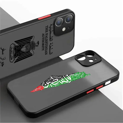 Matte Palestine Back IPhone Case