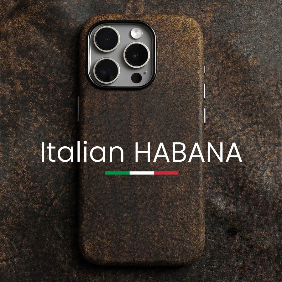 Italian HABANA Genuine Leather IPhone Case