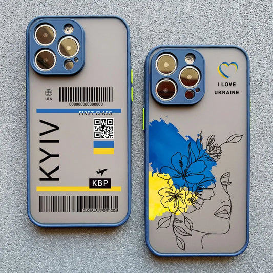 Ukraine Map Flag Love IPhone Case